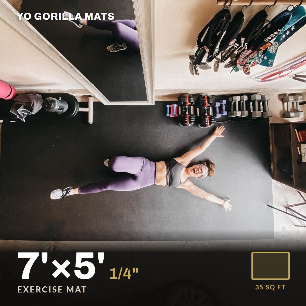 Yo Gorilla Mats 7' x 5' exercise mat, 1/4" thick