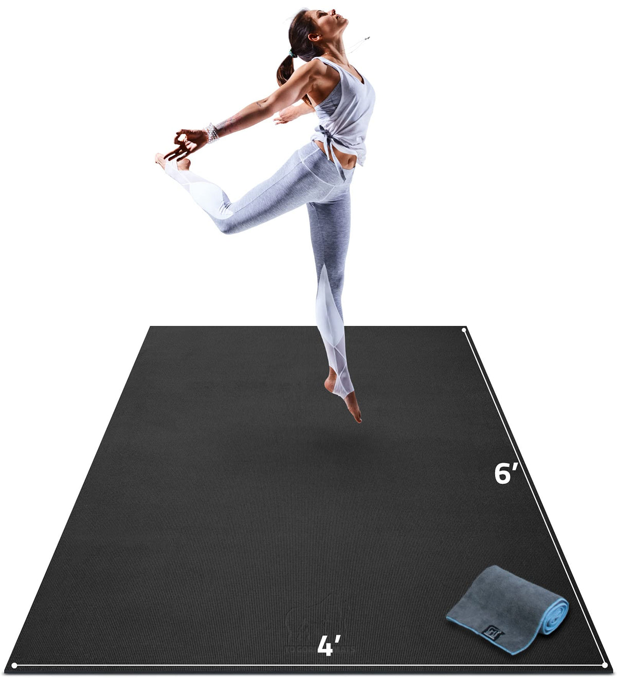 Yo Gorilla Mats yoga mat in Onyx Black