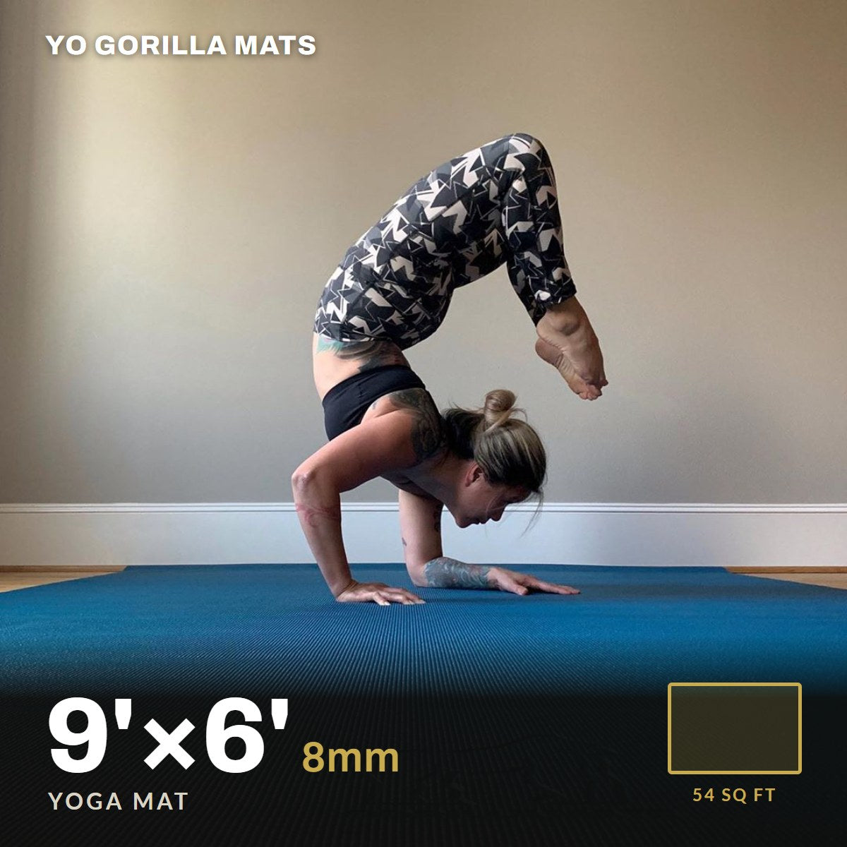 Yo Gorilla Mats 9' x 6' yoga mat, 8mm thick