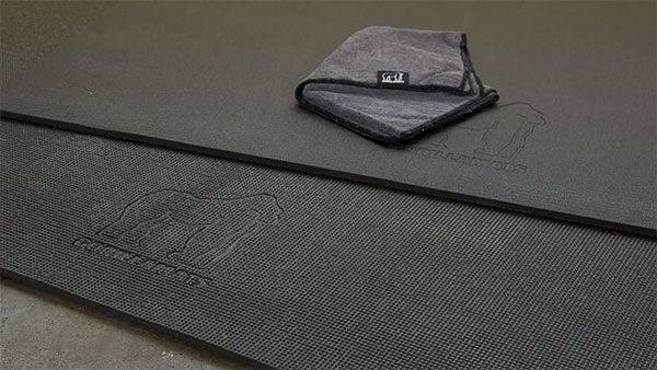 YOGA MAT Gorilla Mats Premium Large Yoga Mat 7' x 5' Black NEW